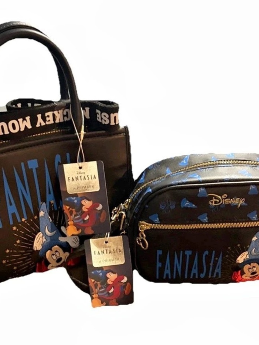 Primark x Disney Fantasia Sorcerer Mickey Mouse Purse Tote And Crossbody Bag NWT